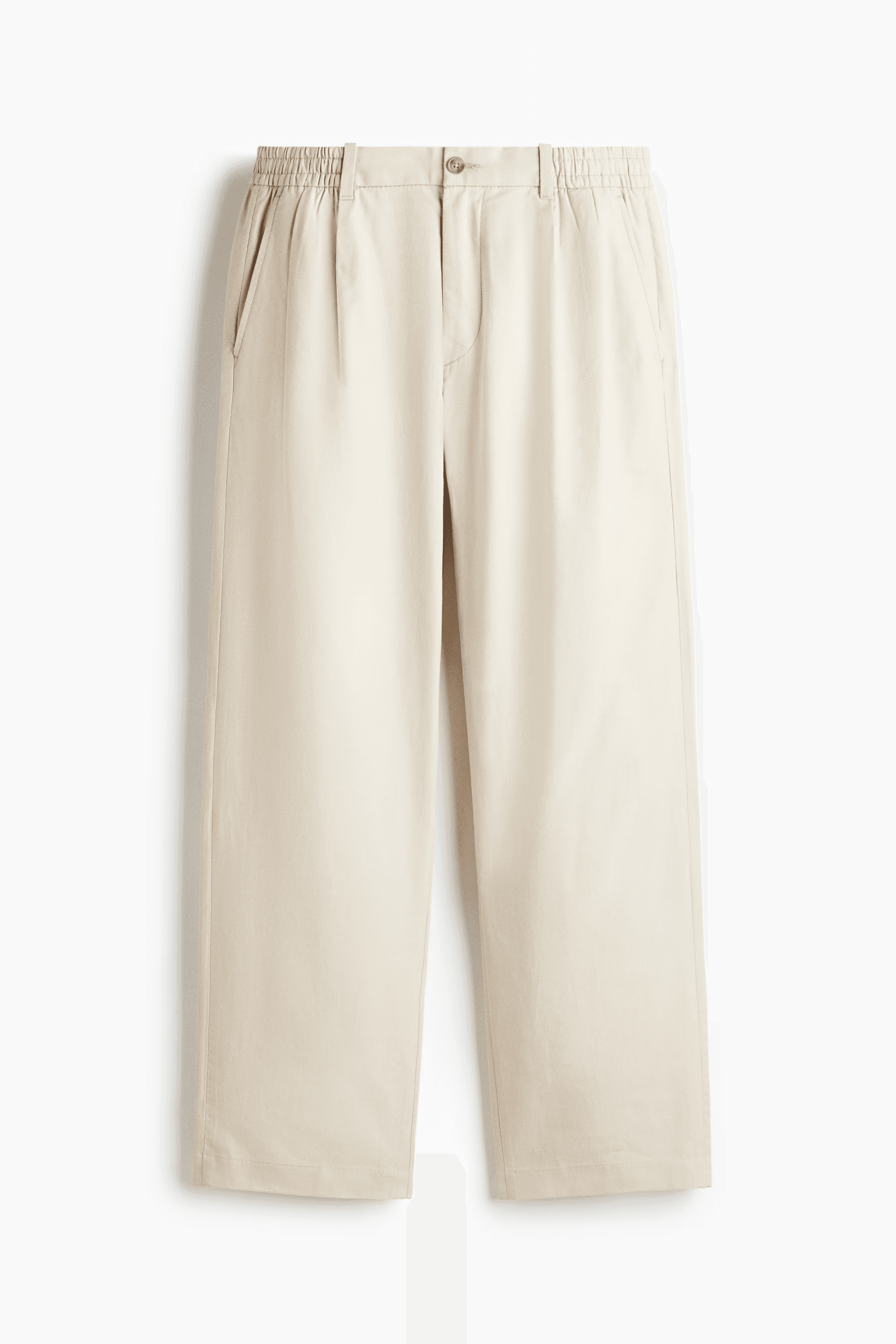 Relaxed-Fit Tailored Linen-Blend Pants
