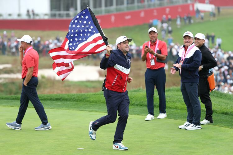 Watch: Keegan Bradley Acquires Flag, Goes Full Captain America