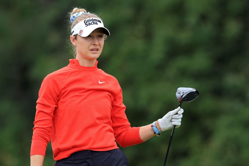 Nelly Korda Ditches Her LeBron-Gifted Shoes Mid-Round at Riviera