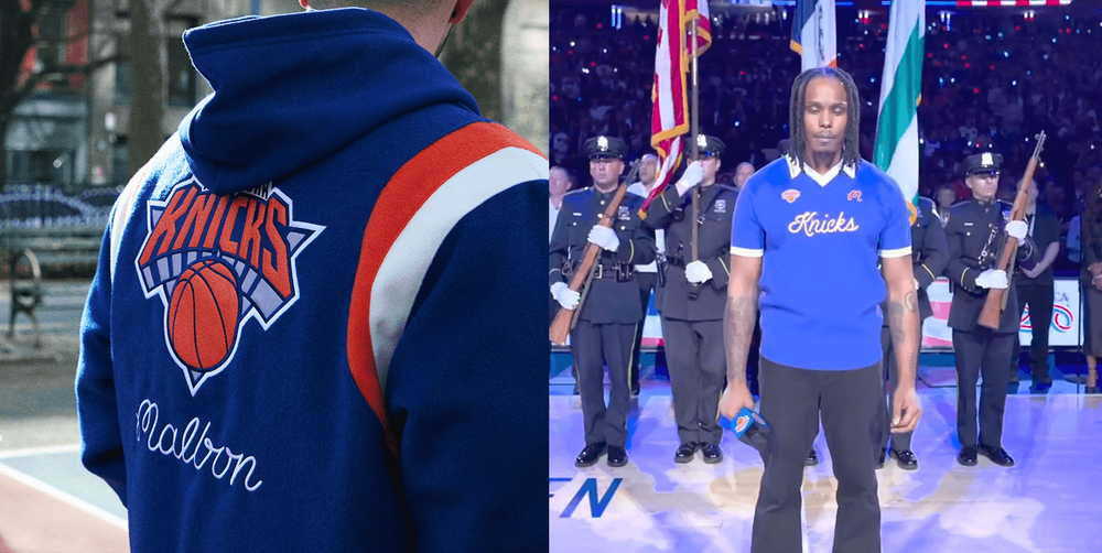 Avery Wilson Wins the Anthem, Wearing a Sold-Out Malbon x Knicks Polo