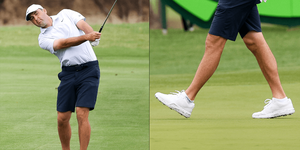 Scottie Scheffler Spotted in Mystery White Golf Shoes at Byron Nelson