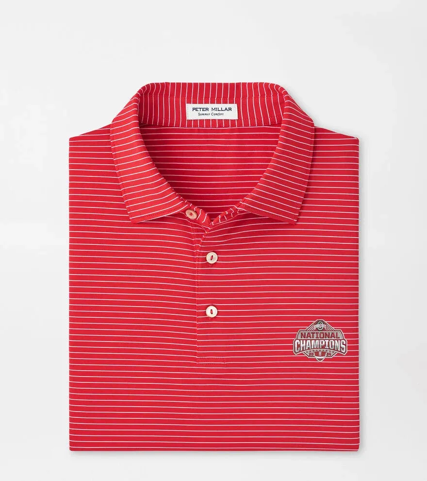 Peter Millar The Ohio State National Champions Hemlock Performance Jersey Polo
