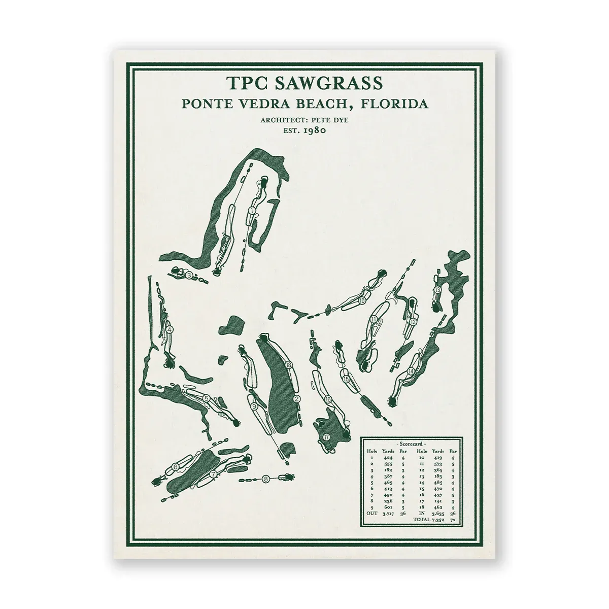 Course Maps - TPC Sawgrass