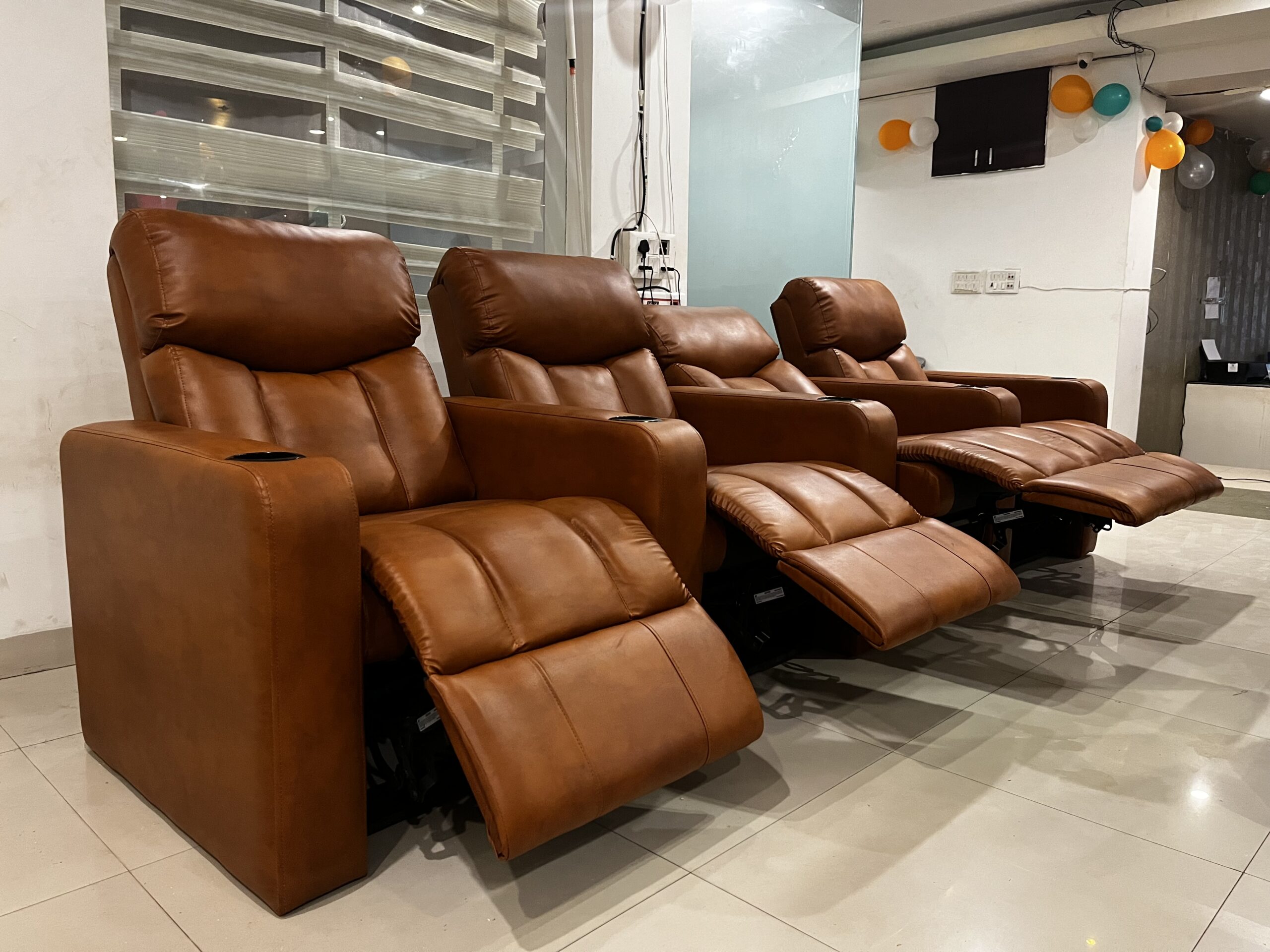 Classic 4 Seater Theater Recliner Sofa | Sky Recliners