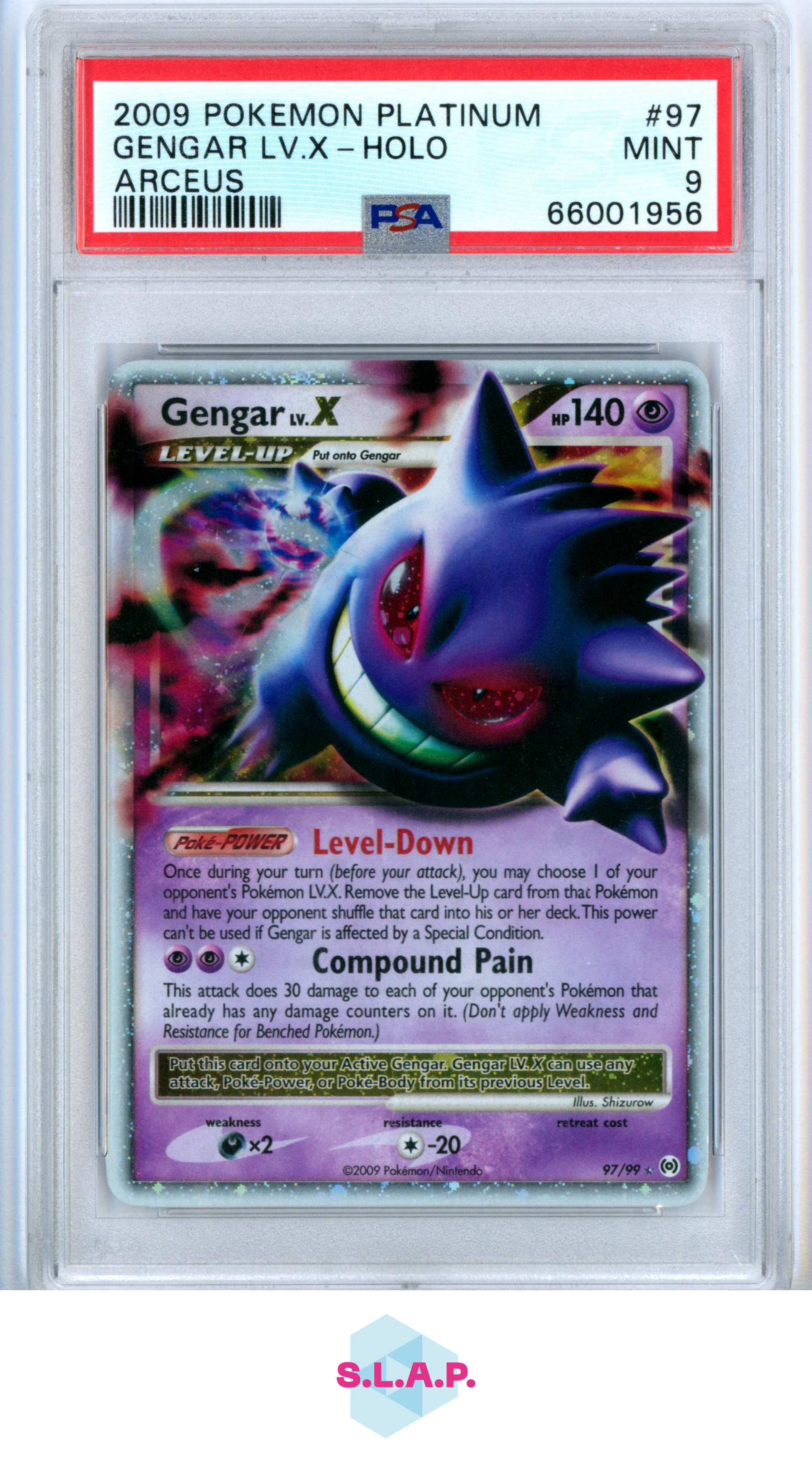 GENGAR LV.X-HOLO ARCEUS POKEMON PLATINUM ARCEUS 2009 97 PSA 9 | eBay