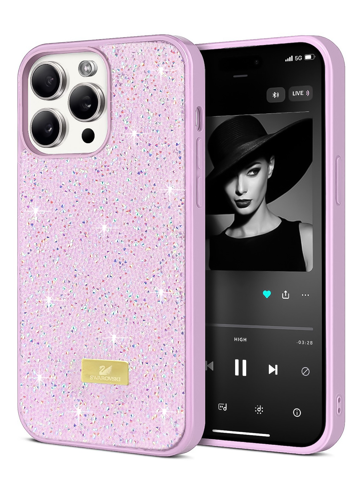 Dl3 Mobilak Case For iPhone 11 Pro 5.8-Inch Case Glitter, Sparkle Diamond Crystal Bling Case with Bling, Ultra Thin Lightweight Full Body Shockproof Anti-Scratch Protective Cover