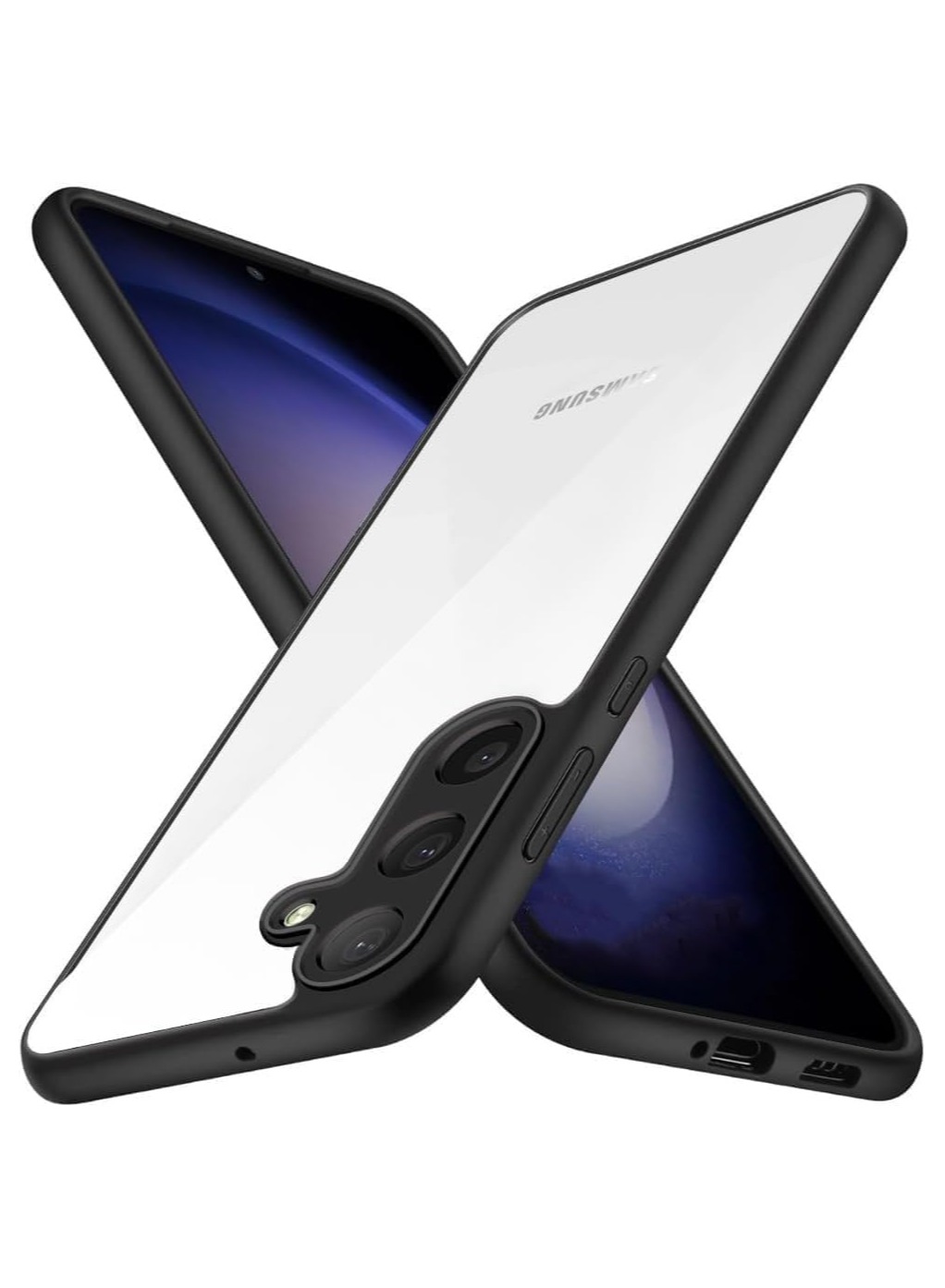Bumper Protective Case for Samsung Galaxy A54 5G Silicone TPU Bumper Ultra Durable Ultra-Safe Camera Optimum Solution Black