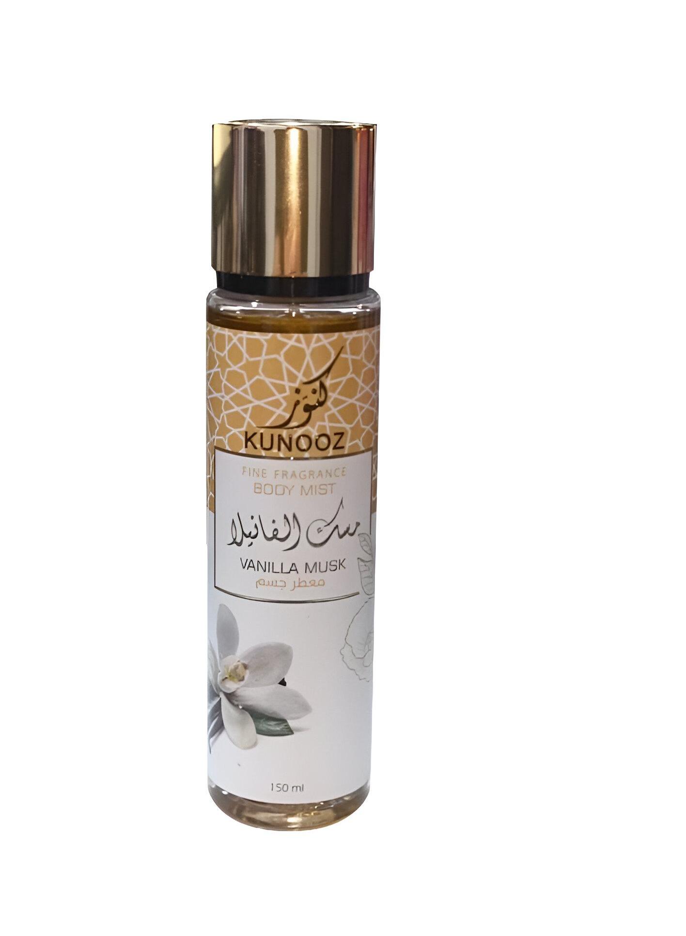 معطر جسم بمسك الفانيلا من كنوز 150 مل