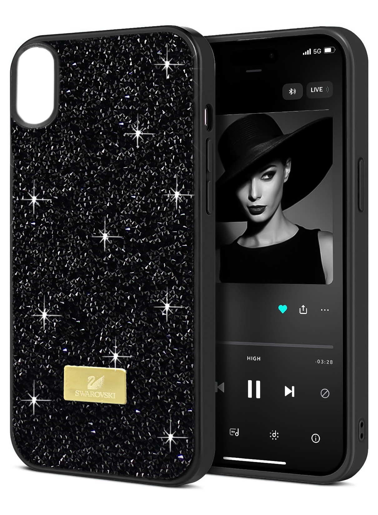 Glitter Back Case For Iphone XR Luxury Bling Glitter Design Back Cover for Girls Women Bumper Anti-Scratch Bumper Slim Shell Phone Case