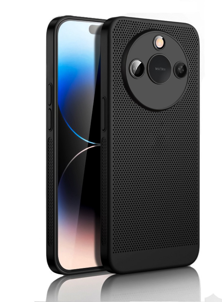 Heat Dissipation Case with Built in Camera Lens Protector Slim Fit Breathable Cooling Anti Fingerprint Hard PC Back Shockproof Cover For Honor X9c Smart 5G/X60 5G