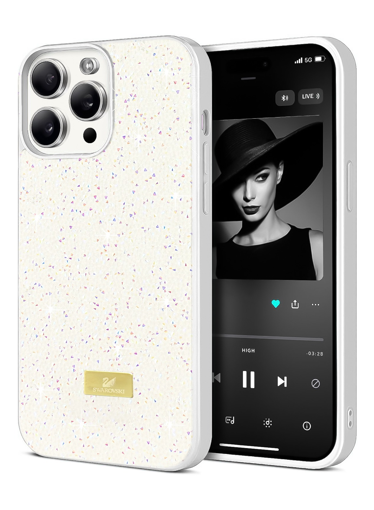 Dl3 Mobilak Case For iPhone 11 Pro 5.8-Inch Case Glitter, Sparkle Diamond Crystal Bling Case with Bling, Ultra Thin Lightweight Full Body Shockproof Anti-Scratch Protective Cover