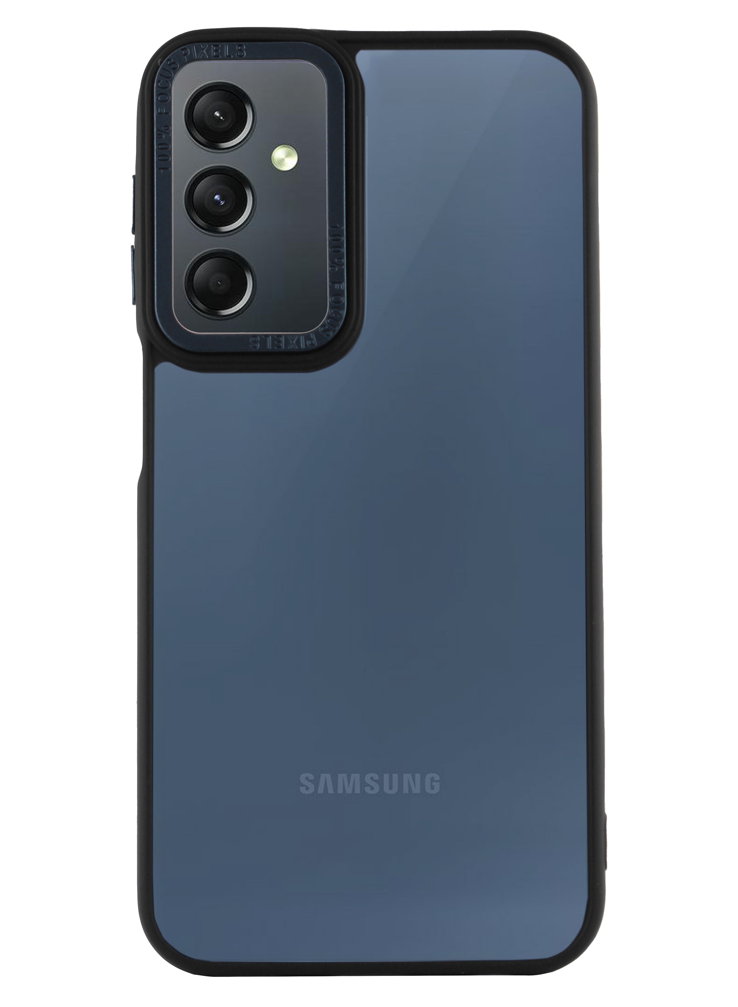 Compatible with Samsung A24 Case Clear Matte Shockproof Anti Scratch Phone Case Silicone Tpu Bumper Cover (Black)
