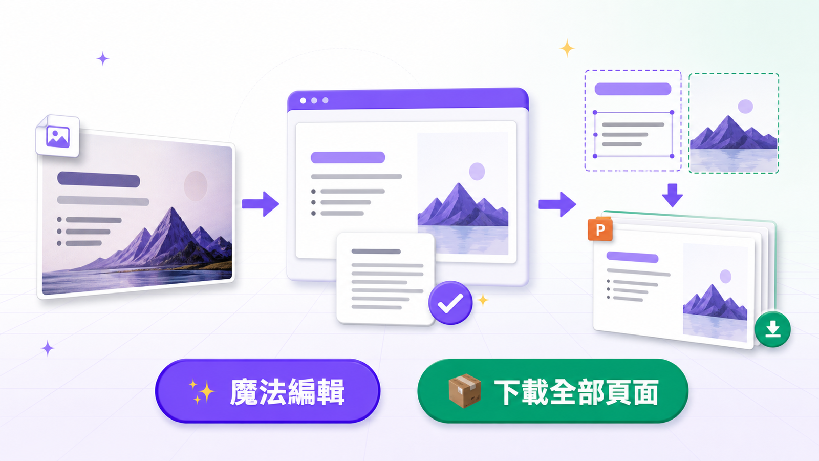 NotebookLM、ChatGPT 投影片怎麼改字?先翻新再用魔法編輯
