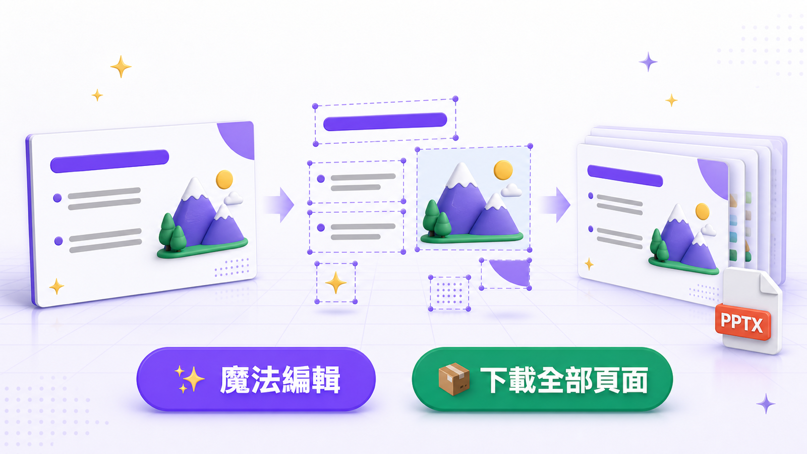 圖片型投影片怎麼改字?SlideMaster 魔法編輯完整教學