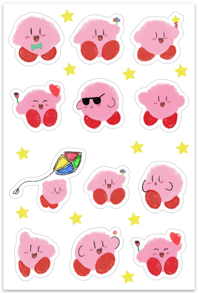 Hojas de stickers