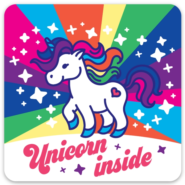 Rounded corner stickers