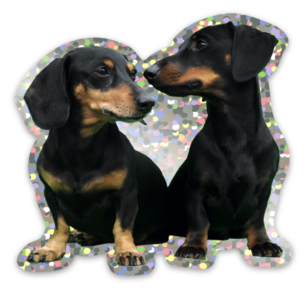 Glitter stickers