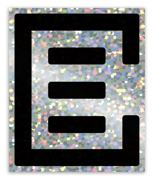 Stickers pailletés