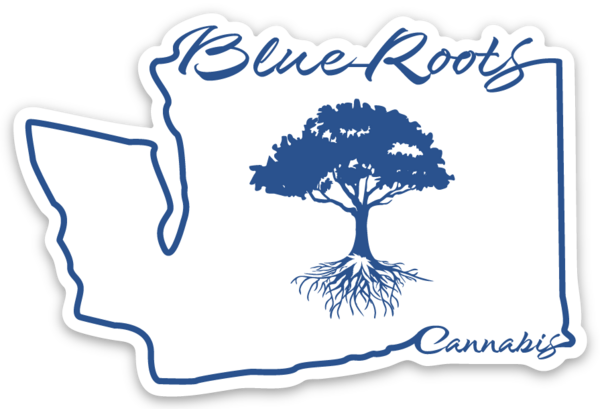 Blue White WA by Blue Roots | Die cut stickers | Sticker Mule