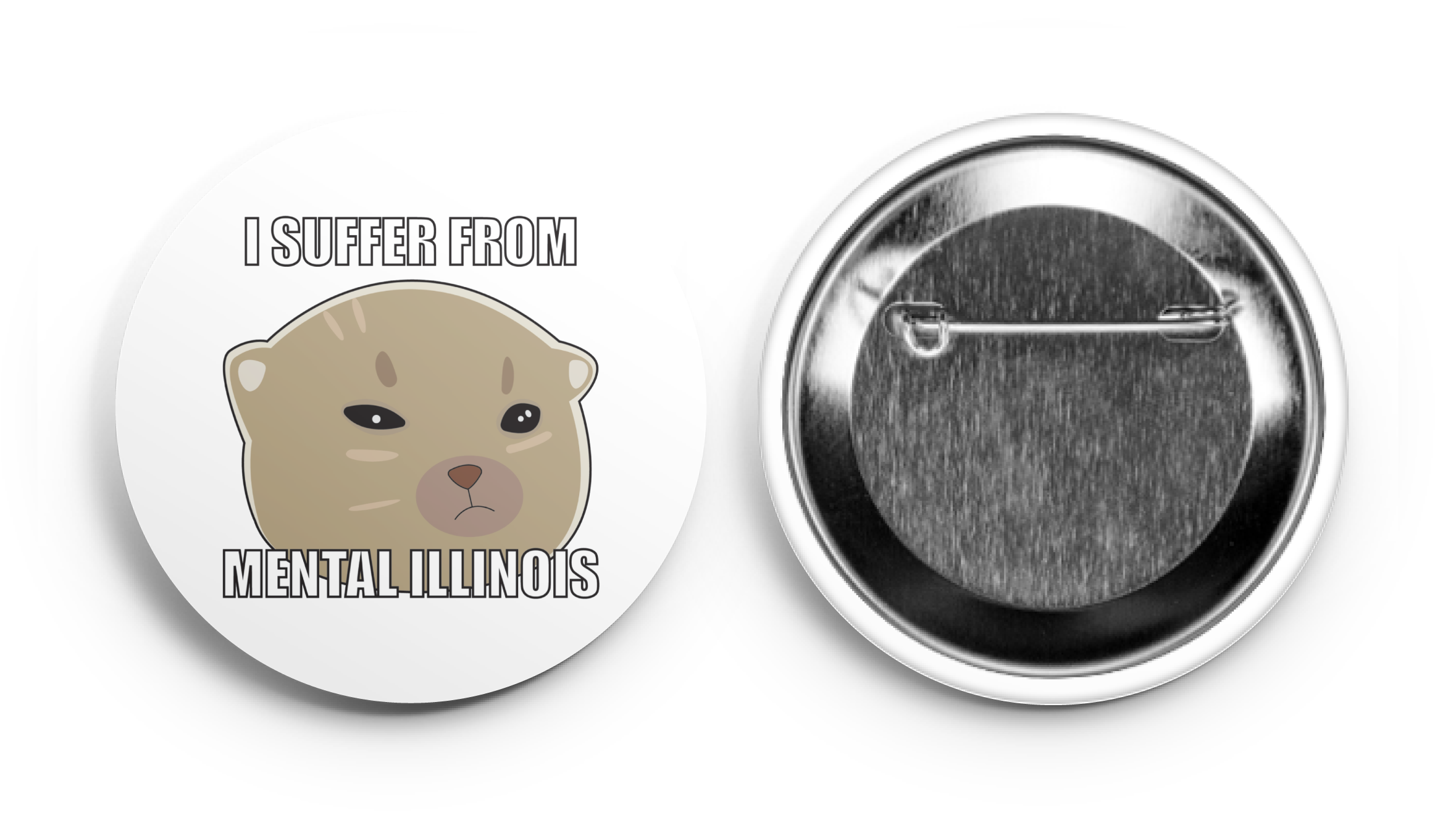 57 mm Round buttons