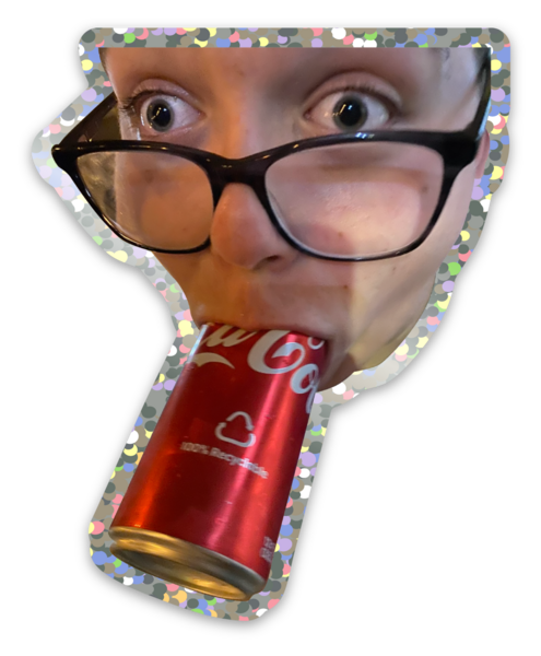 Glitter stickers