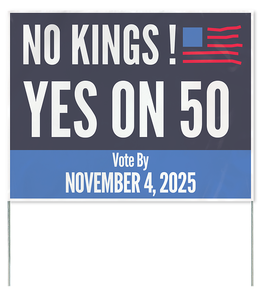 Poly yard signs - Back