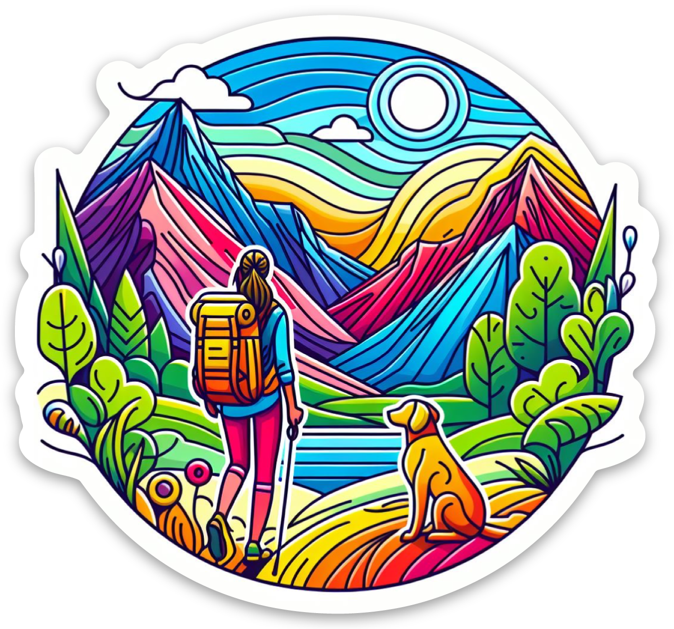 Die cut stickers