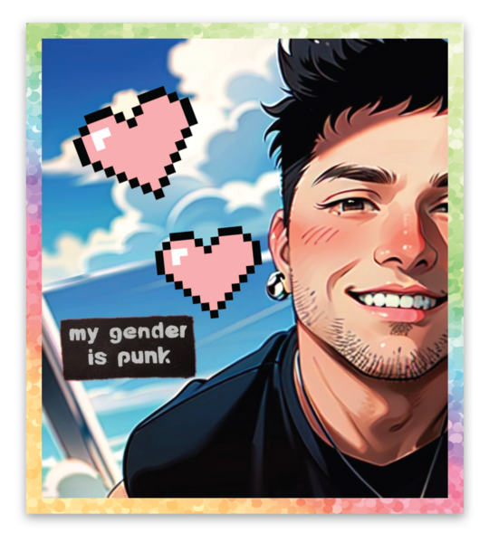 Glitter stickers
