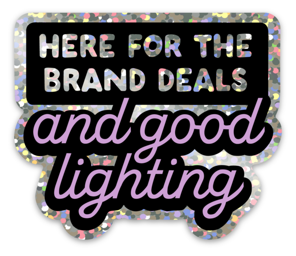 Glitter stickers