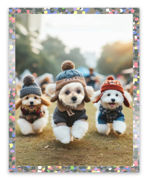 Glitter stickers