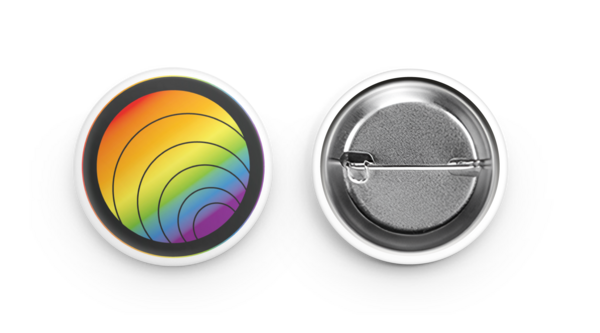 38 mm Runde Buttons