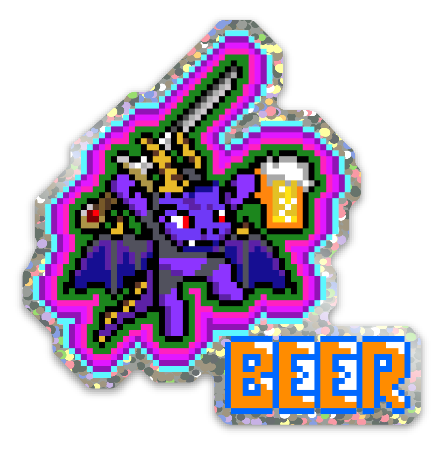 Stickers glitter