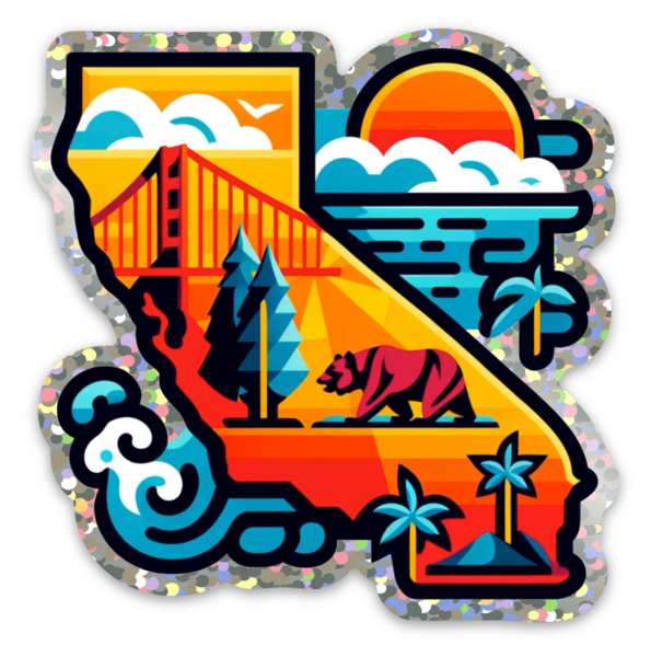 Glitter stickers