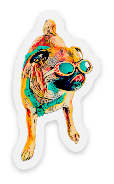 Transparente Sticker