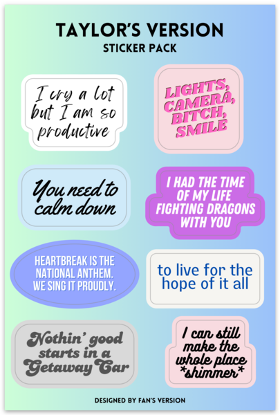 Cartelas de adesivos
