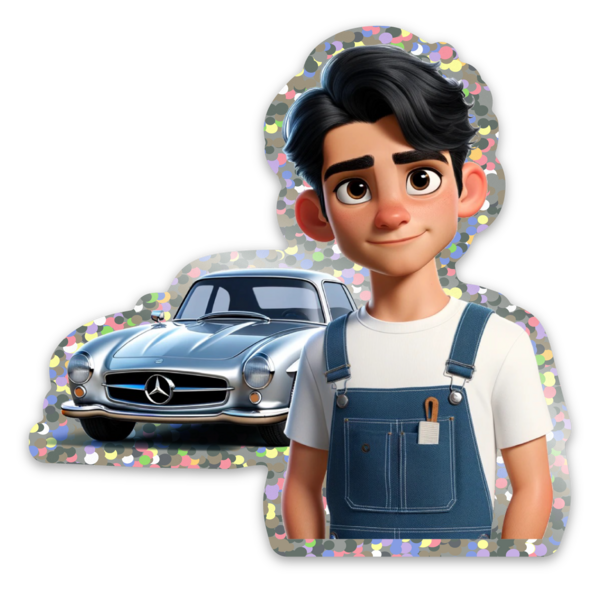 Glitter stickers