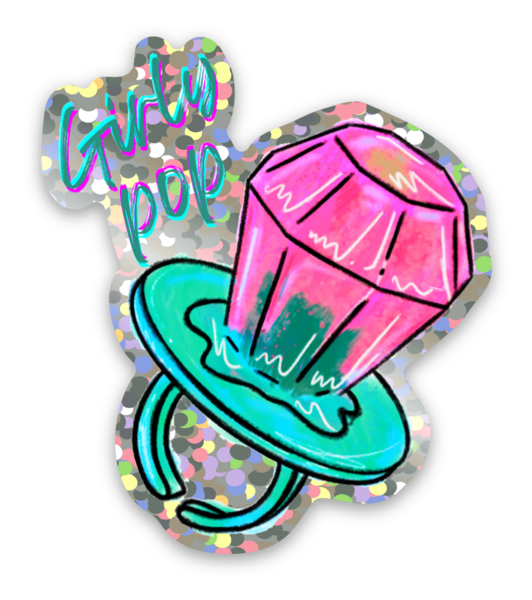 Glitter stickers