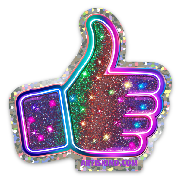 Glitter stickers