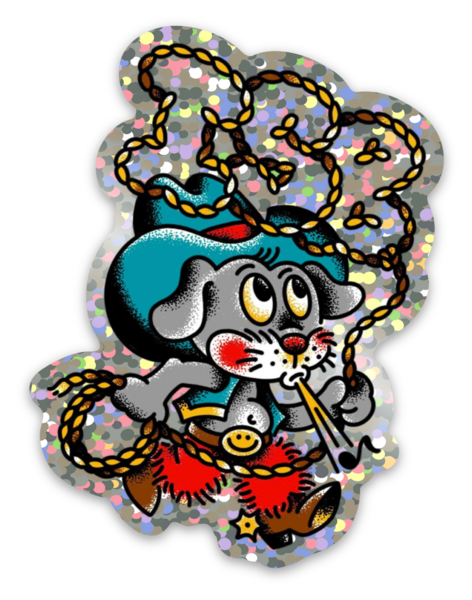 Stickers glitter