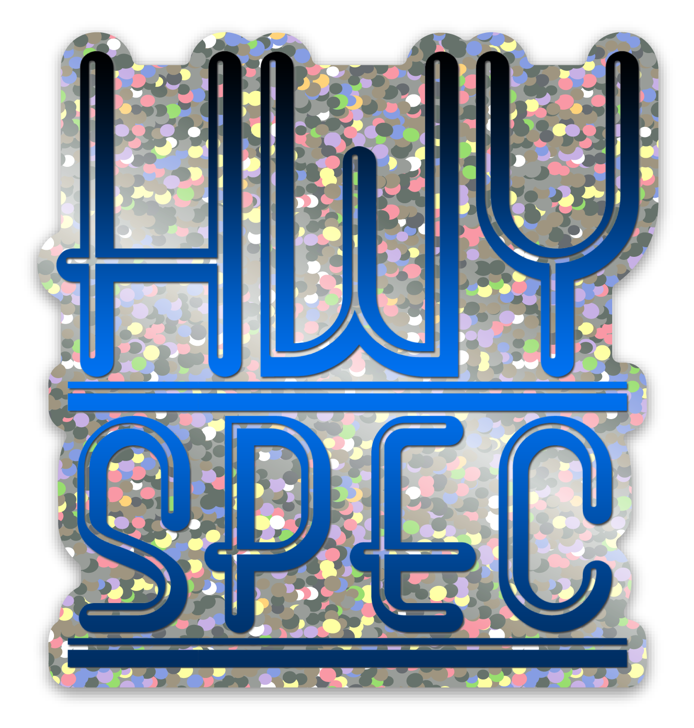Stickers glitter