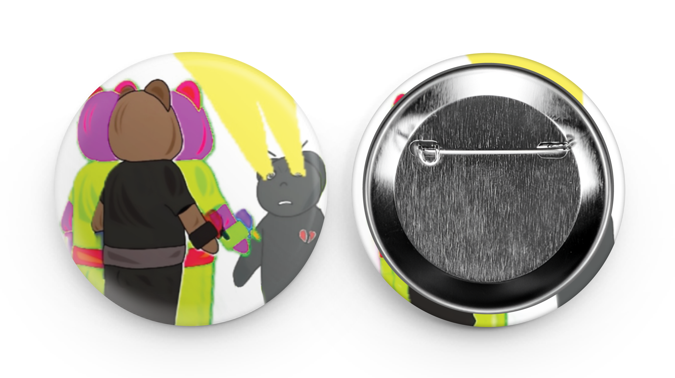 57 mm Round buttons