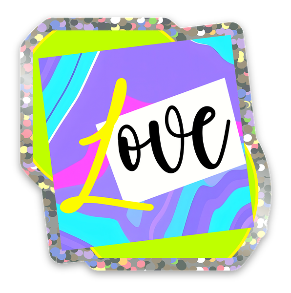 Glitter stickers