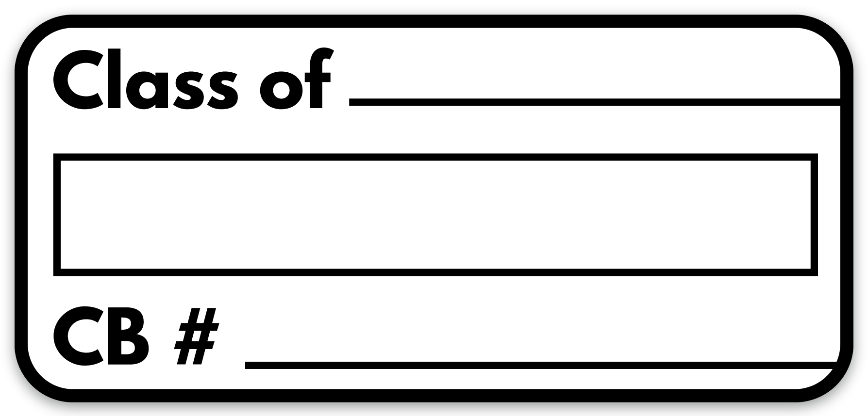 Rounded corner stickers
