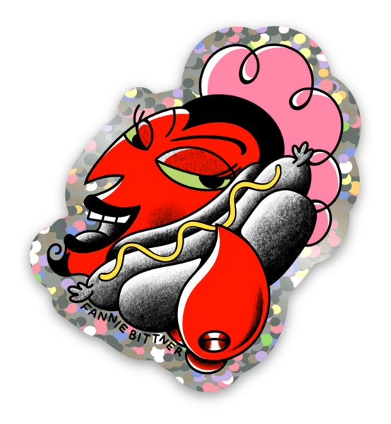 Glitter stickers