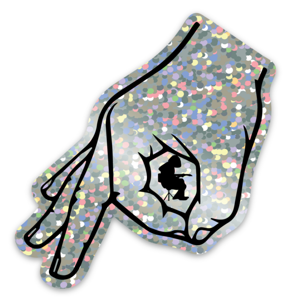 Glitzer Sticker