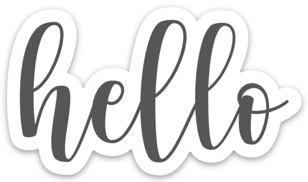 Die cut stickers