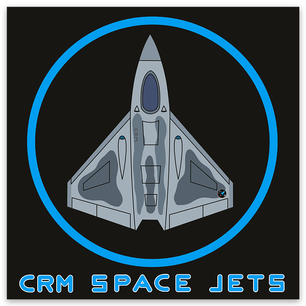 CRM Space Jets - Official Logo Magnet Set