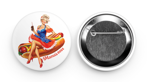 57 mm Round buttons