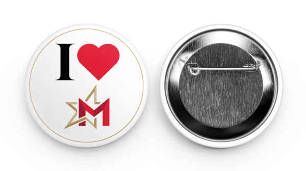 57 mm Round buttons