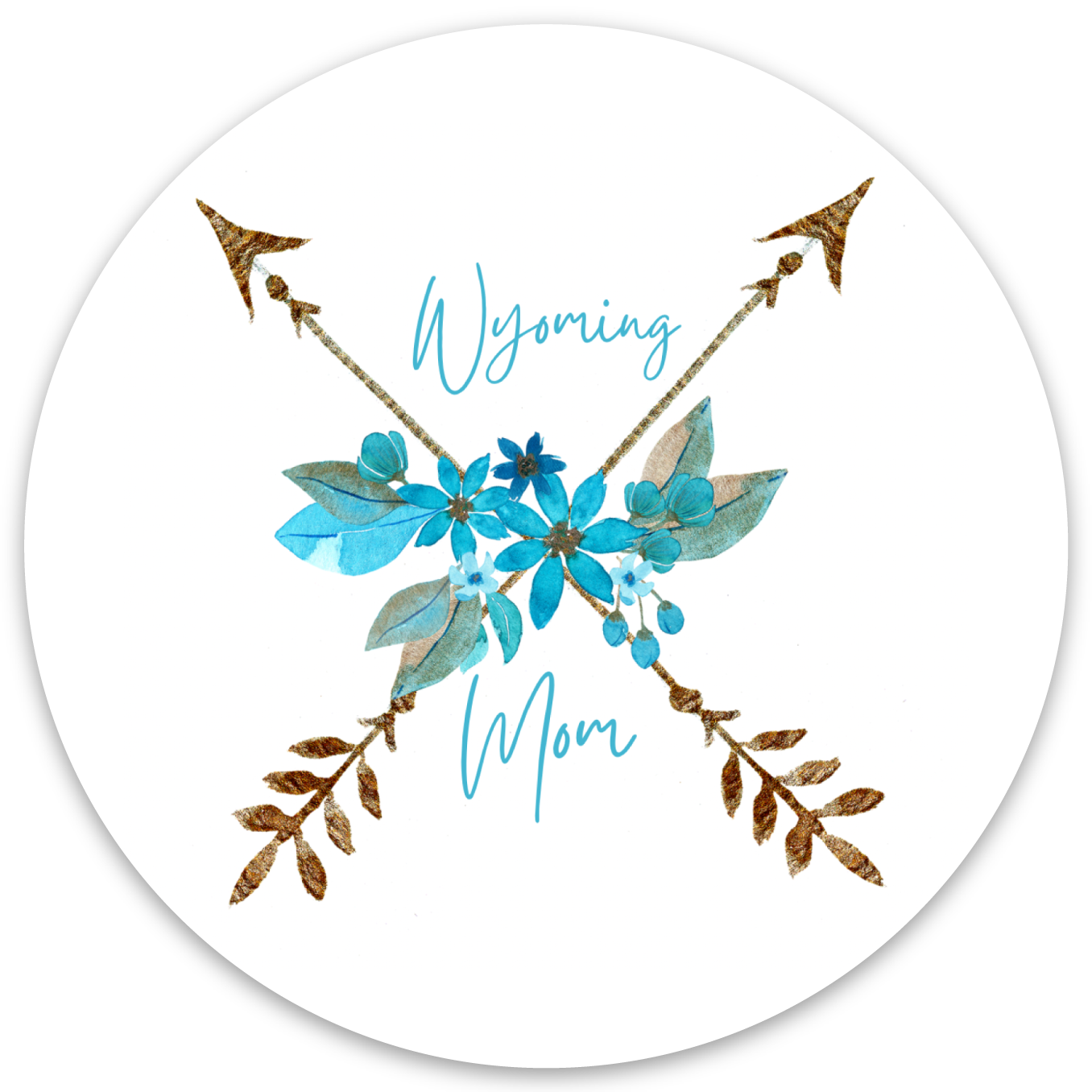 गोल स्टीकर